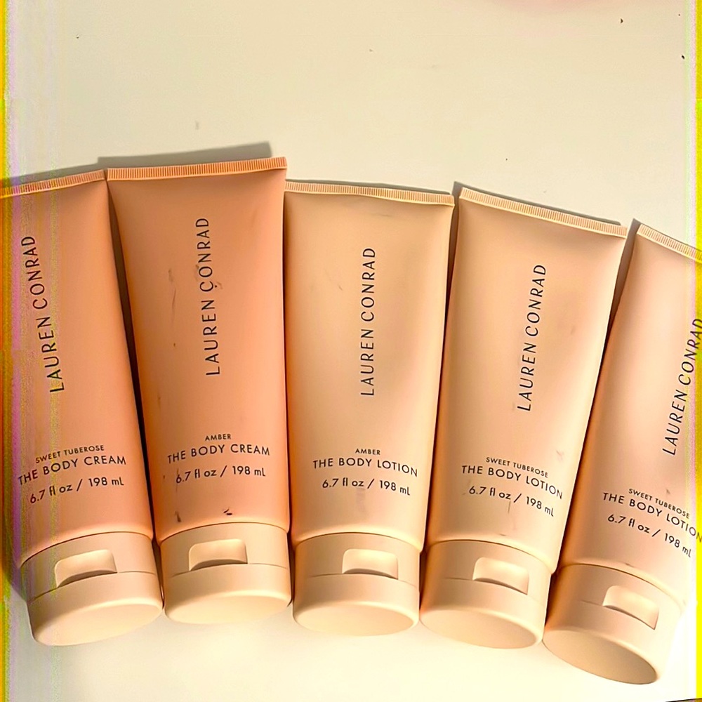 Lauren Conrad "The Body Cream (2) & The Body Lotion (3), 5 items